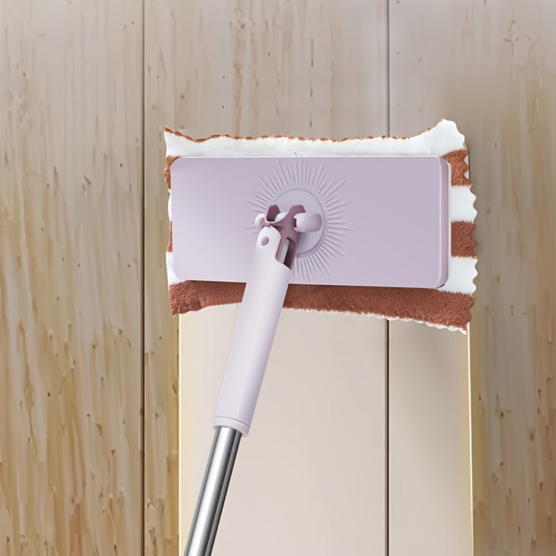Hands-Free Automatic Flat Mop with Extendable Handle, Wet and Dry Use