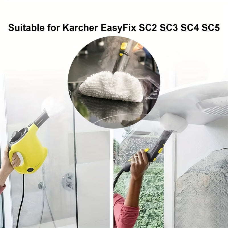 Karcher EasyFix SC2 SC3 SC4 SC5 bug'lanadigan mopu uchun 5 ta mato tozalash padlari to'plami, mop tozalagichingizdagi eskirgan aksessuarlarni almashtirish uchun mukammal.