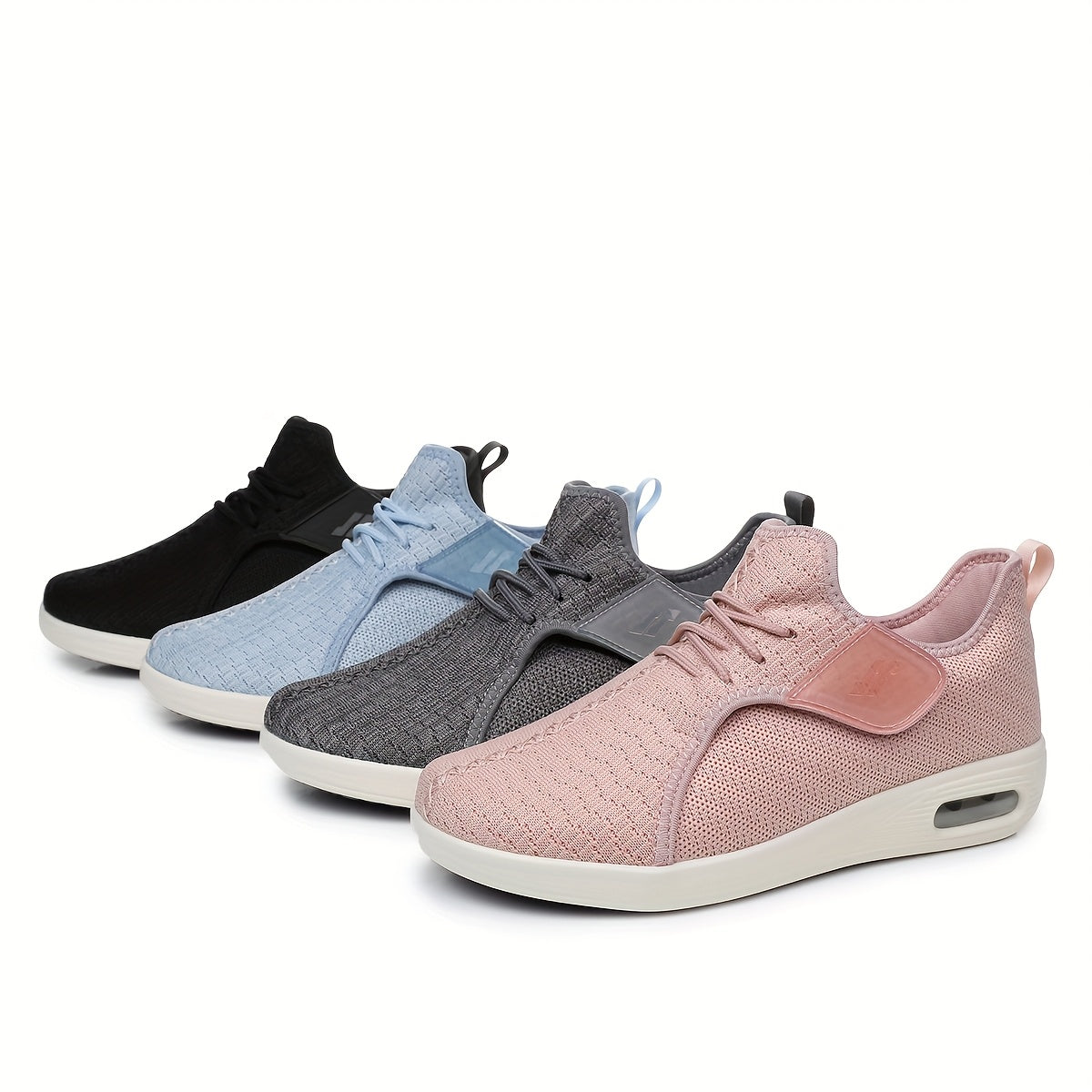 Women's Breathable Mesh Sneakers Lightweight Adjustable Walking Shoes