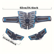 Rechargeable Waist Massager with 8 Detachable Pads Adjustable Intensity Portable Lumbar Support