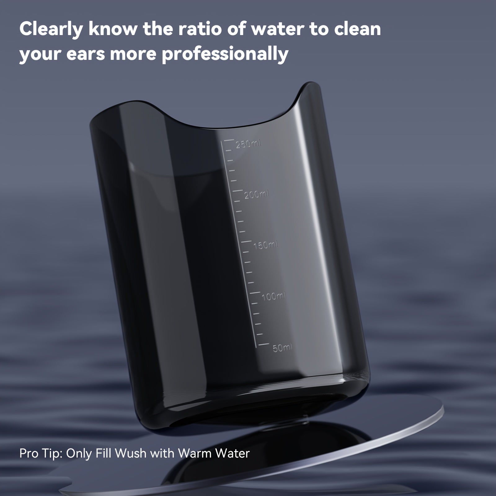 Electric Ear Irrigation Cleaner Kit for Shower Use with 250ml Basin and Nozzles