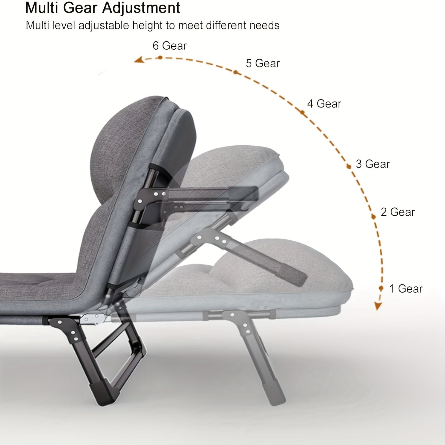 Foldable Single Sofa Bed for Camping Travel with Soft Cushions and Pillows