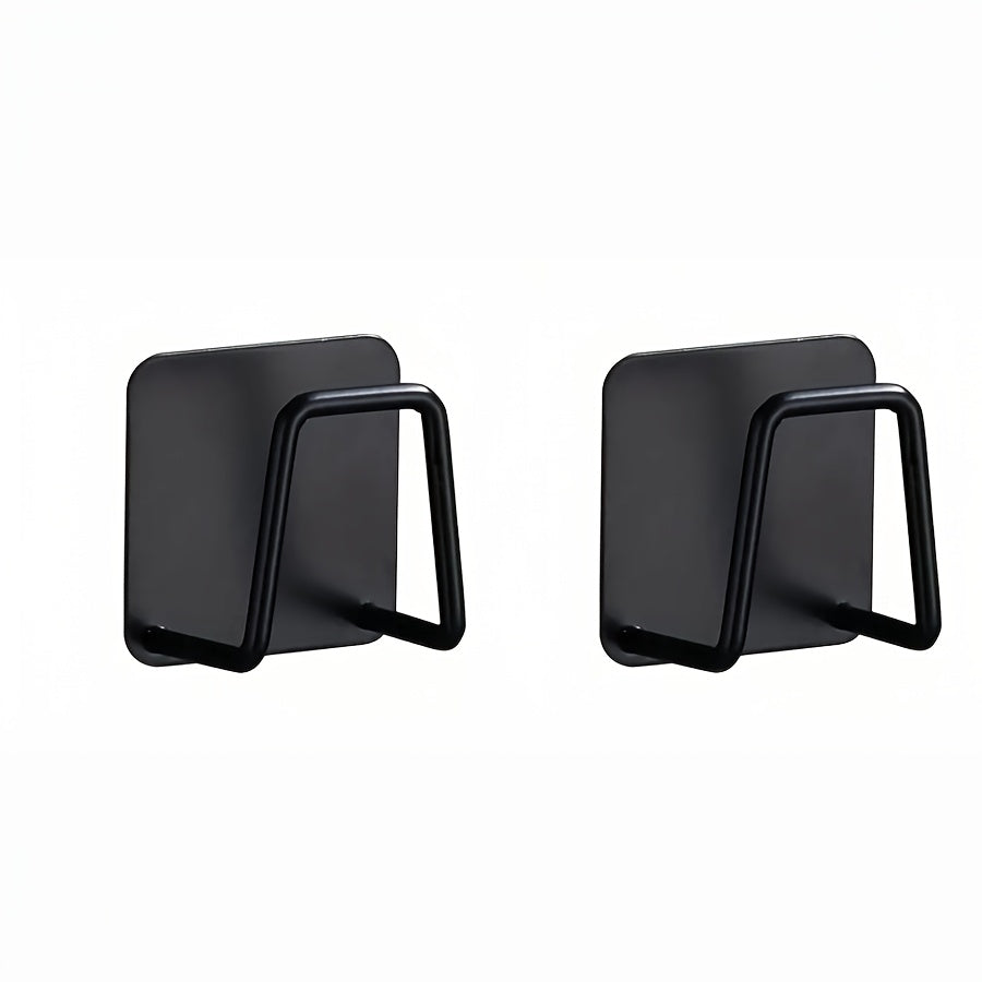 Stainless Steel Kitchen Hooks Set 1/2/4 Self-Adhesive for Sponges and Accessories