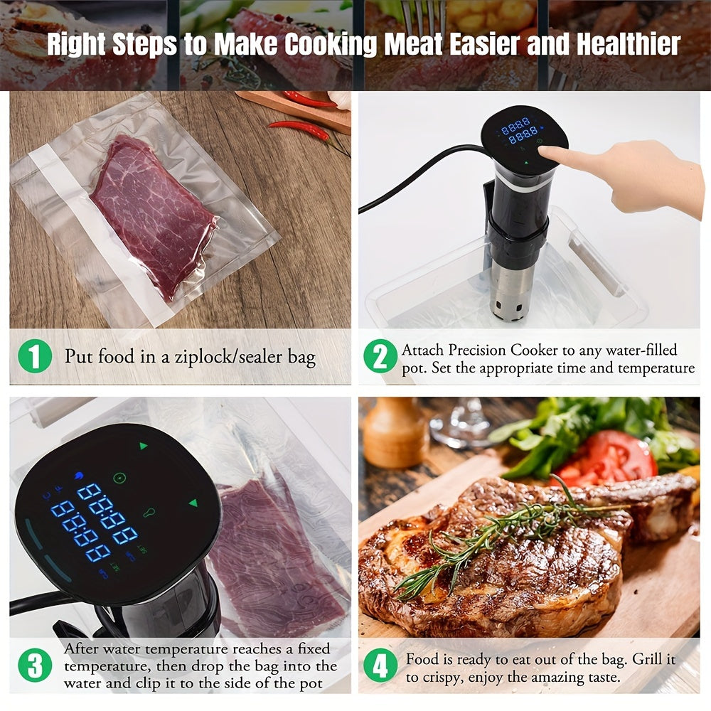 1100W нержавеющая сталь су-вид cooker с сенсорным управлением и таймером