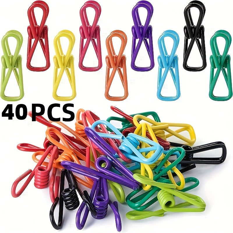 Food Clips Set 40 Pieces and Chip Clips 20 Pieces for Food Sealing Kitchen Camping Barbecue
