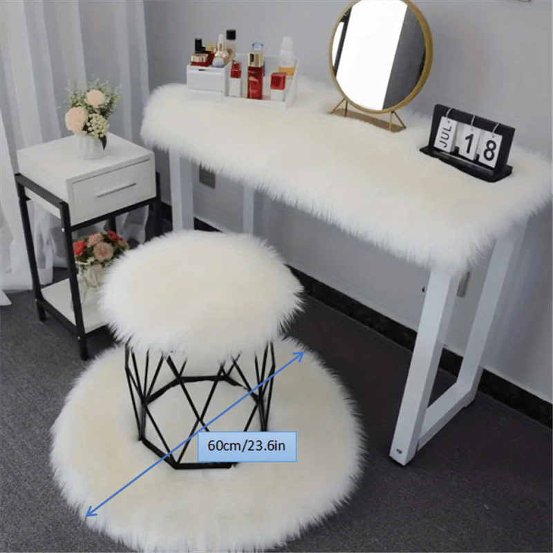 Розовый искусственный меховой ковер мягкий пушистый шег-коврик для гостиной, спальни, детской