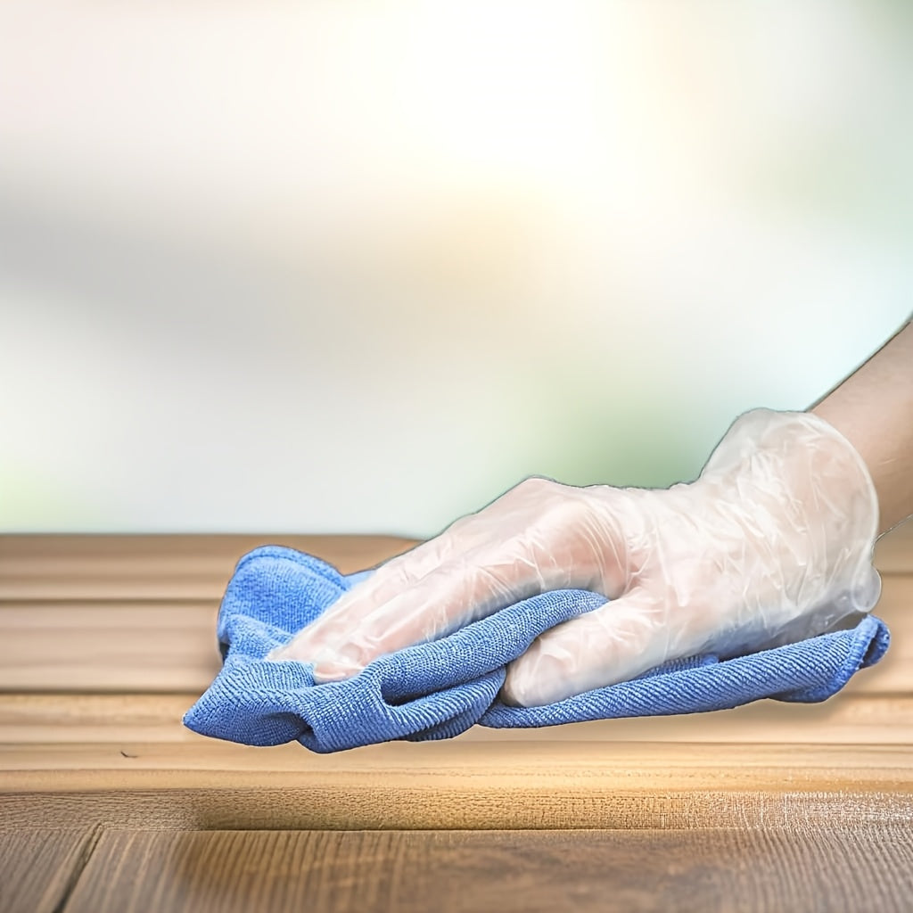 Bir martalik TPE qo‘lqoplar, 100 dona, suv o'tkazmaydigan, boshqariladigan, tozalanmaydigan, uy va oshxona uchun