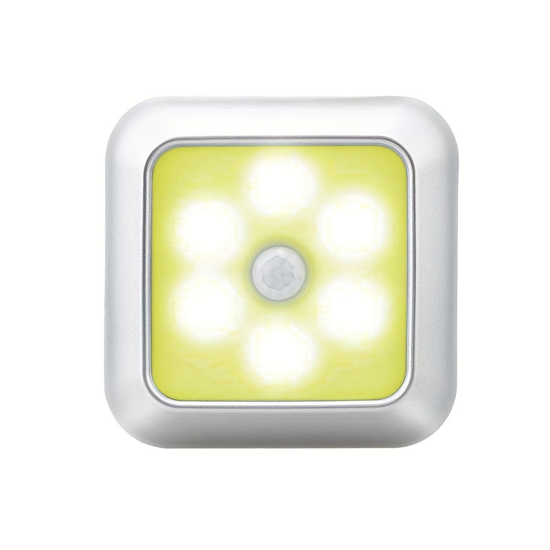 Motion Sensor Night Light with 6 LED Bulbs for Indoor Use in Closets Cabinets and Bedrooms