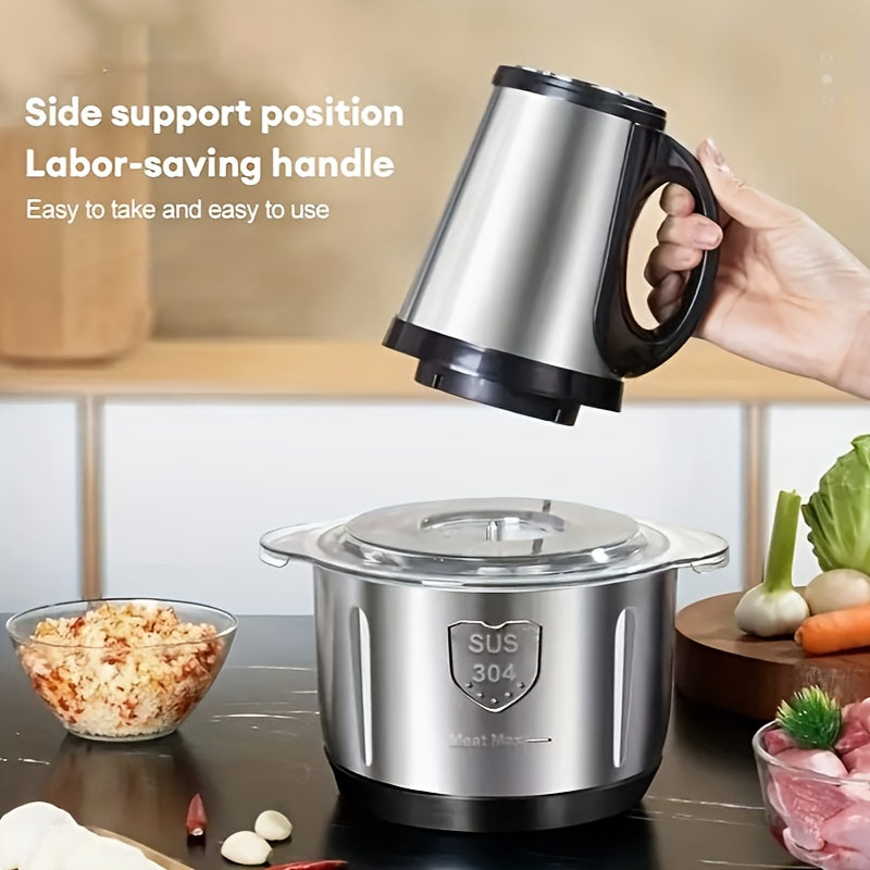 Food processor stainless steel 6 blades chopping grinding juicing 5L 3L