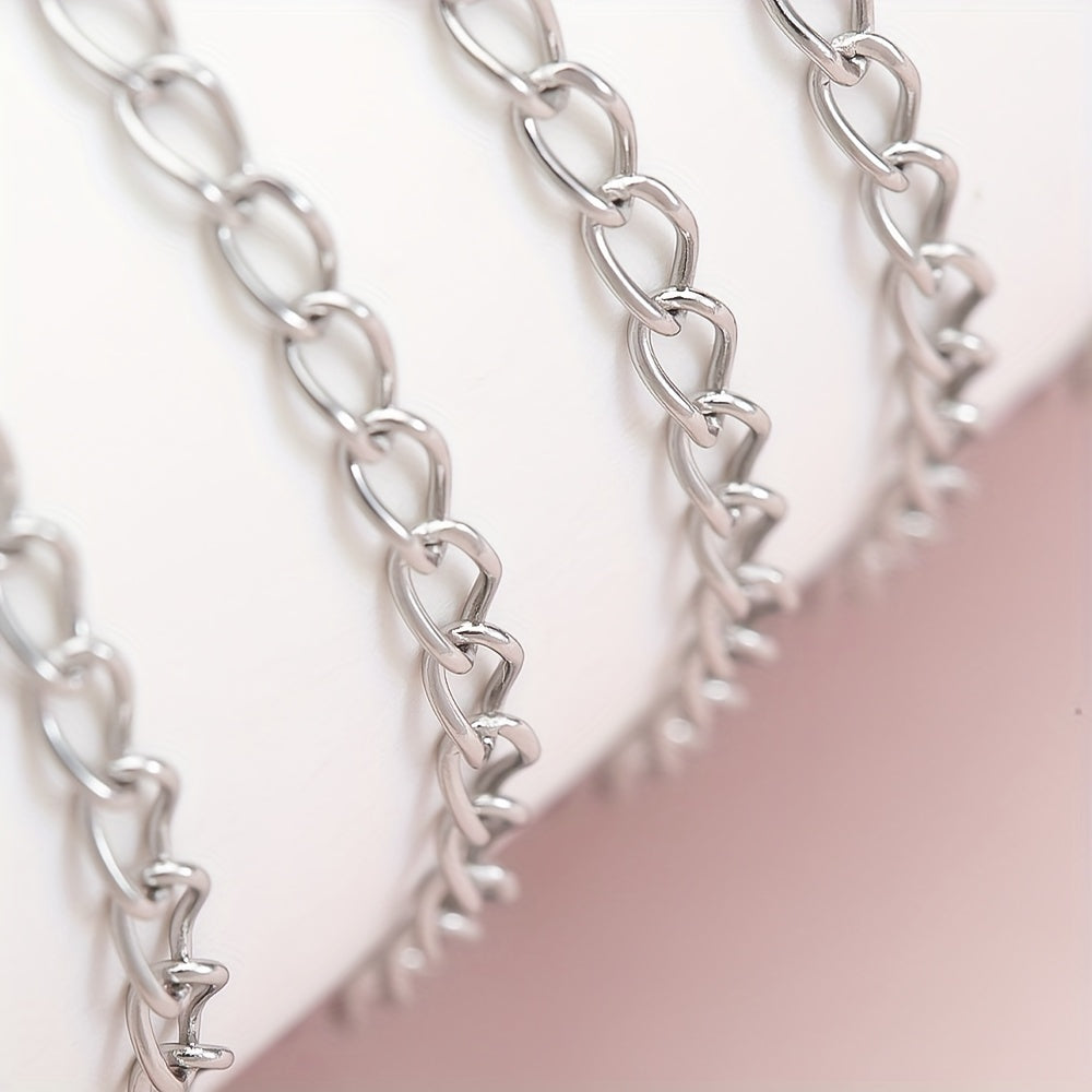 10m Stainless Steel Jewelry Chain for Crafting Necklaces and Bracelets