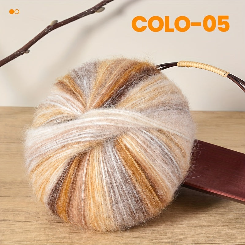 Gradient Wool Yarn 2 Bundles 100g 350m Multicolor Horse Sea for Knitting Scarves Hats