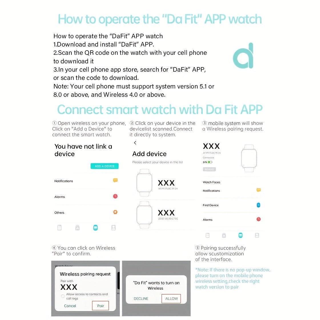 Smart Watch for Men and Women Waterproof Fitness Tracker with Wireless Calling and Notifications