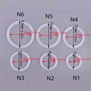 Replacement Gasket Set for Moka Pot Silicone Seal Rings for Espresso Makers