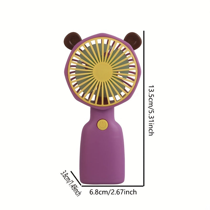 Портативный вентилятор с регулировкой скорости ветра, стильные цвета, легкий и тихий