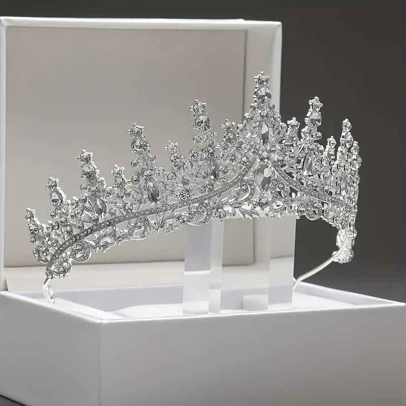 Elegant Bridal Tiara Made of Zinc Alloy Wedding Hair Accessory for Women