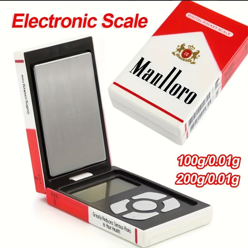 200g Digital Pocket Scale with Backlit Display and Unit Conversion for Jewelry and Office Use