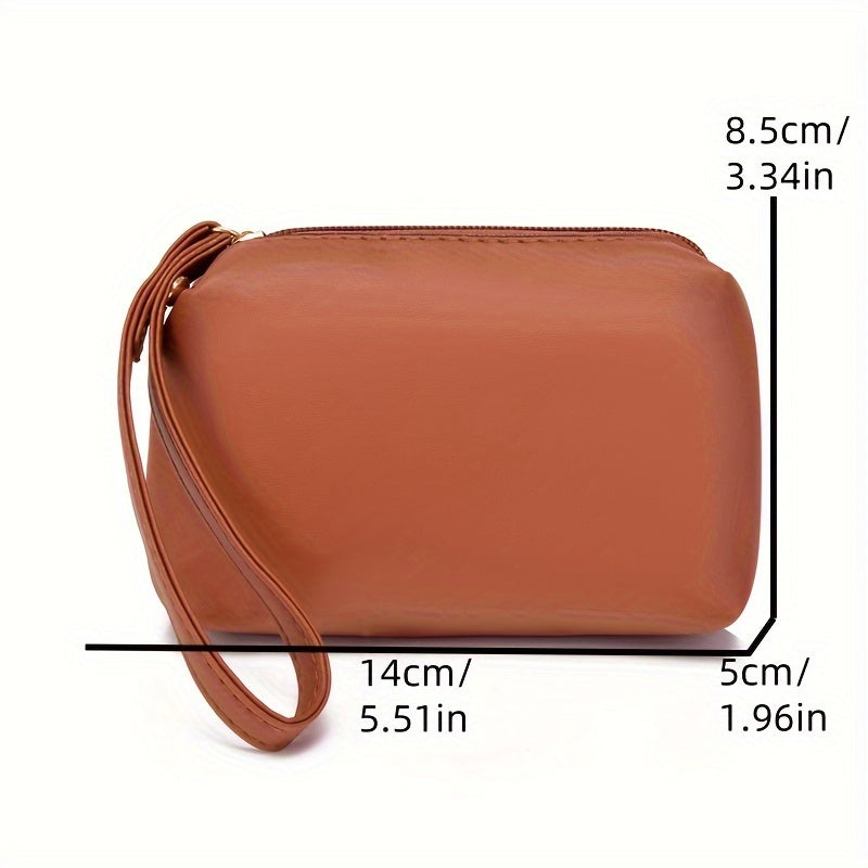 Ona uchun PU materialidan yasalgan katta ko'krak sumkasi, olti bo'limli.