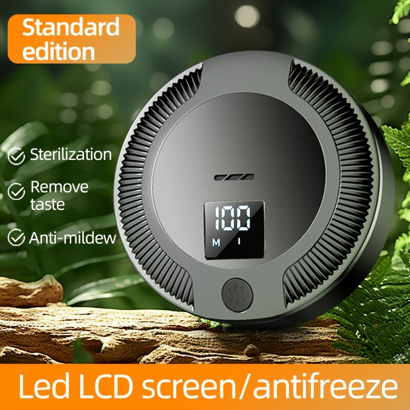 Portable Smart Air Purifier with LED Display USB Rechargeable for Home Office