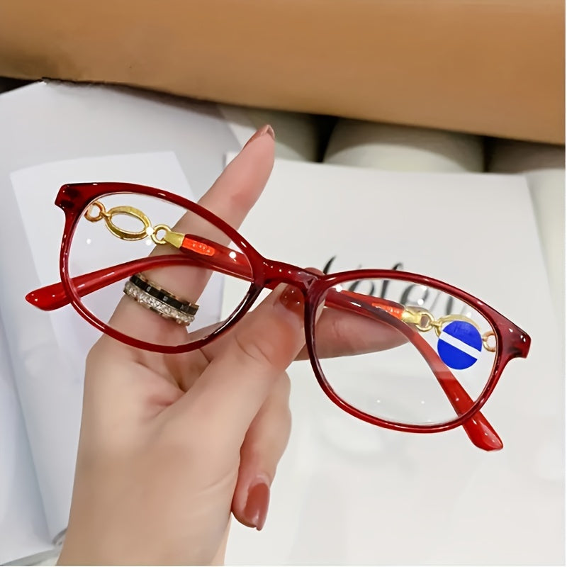 Women's 3-in-1 Progressive Multifocal Reading Glasses for Reading Computer Near Far Vision +1.0 to +4.0