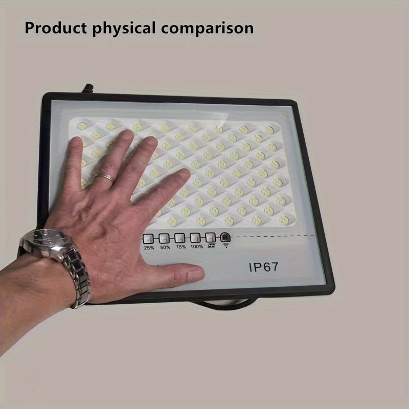 High Power Solar Street Light with Light Control Remote Timing Large Battery Spotlight