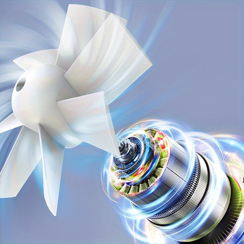 Portable Handheld Mini Plastic Fan with Adjustable Speed for Travel and Outdoor Use