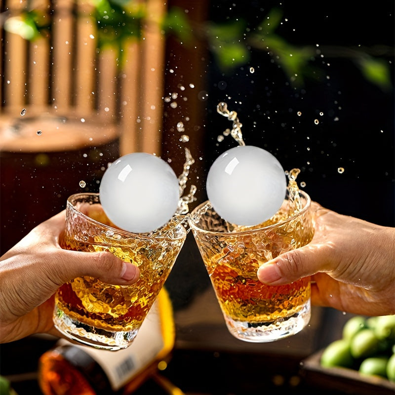 Large Silicone Ice Ball Mold With Funnel for Whiskey and Cocktails