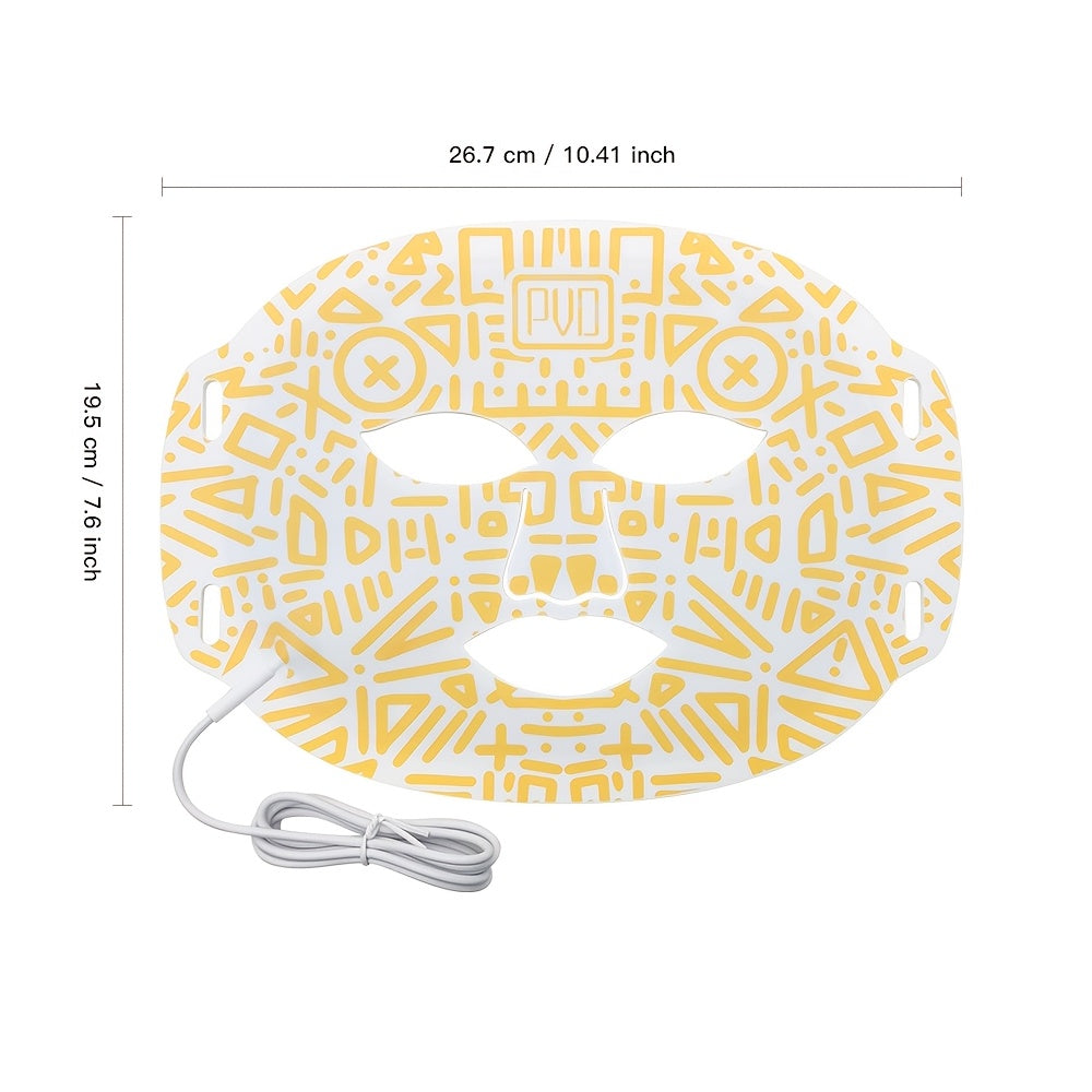 Multifunctional Beauty Device with 7 Color Light Therapy and Rechargeable Battery