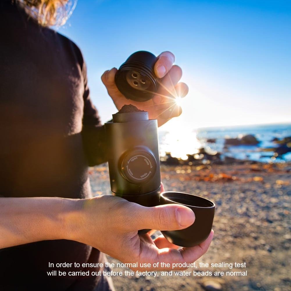 Portable Capsule Espresso Maker Travel Coffee Pot Manual Operation