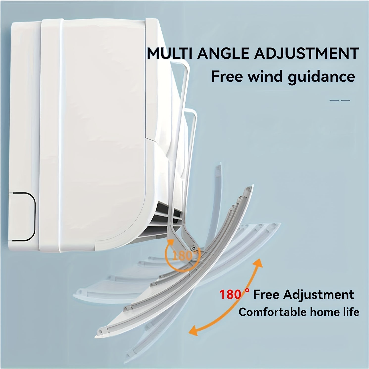 Wall-Mounted Air Conditioner Deflector Panel Snowman Pine Tree Design Easy to Use Durable Plastic Vent Cover 70