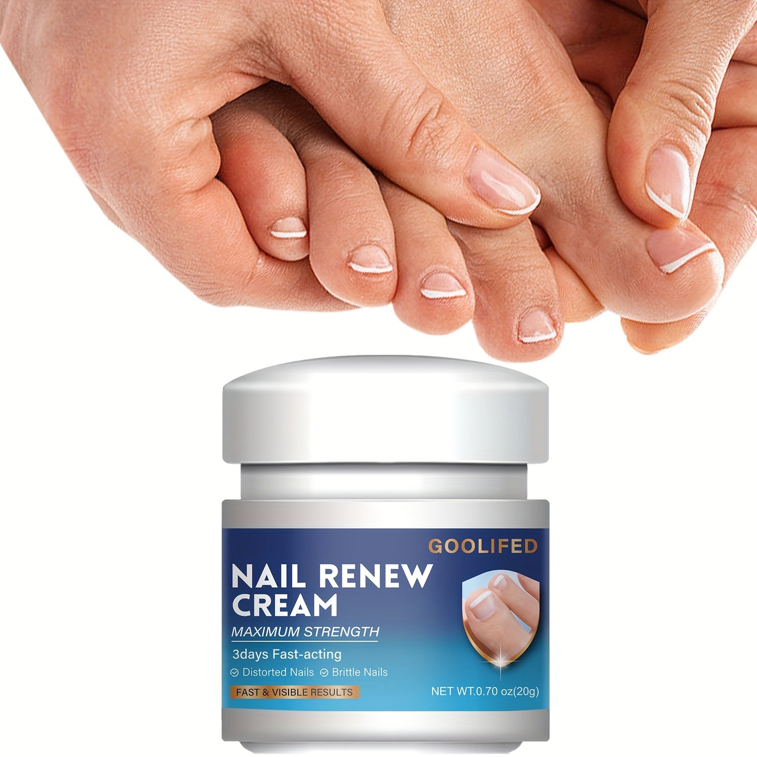 Women's Nail Strengthener Cream for Weak Nails, Hydrating and Fast-Acting