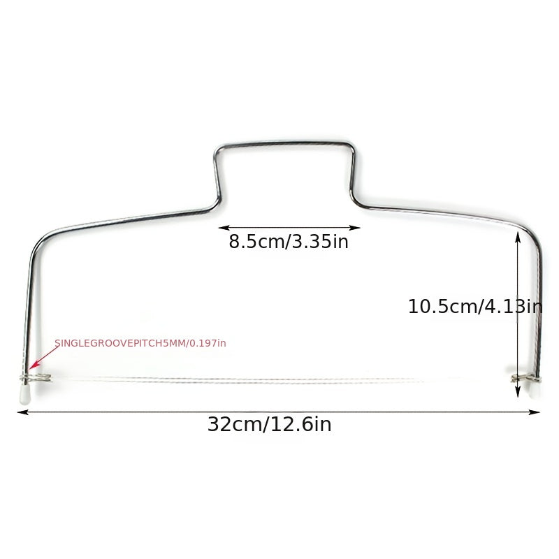 Adjustable Stainless Steel Cake Slicer for Baking and Decorating Kitchen Tool