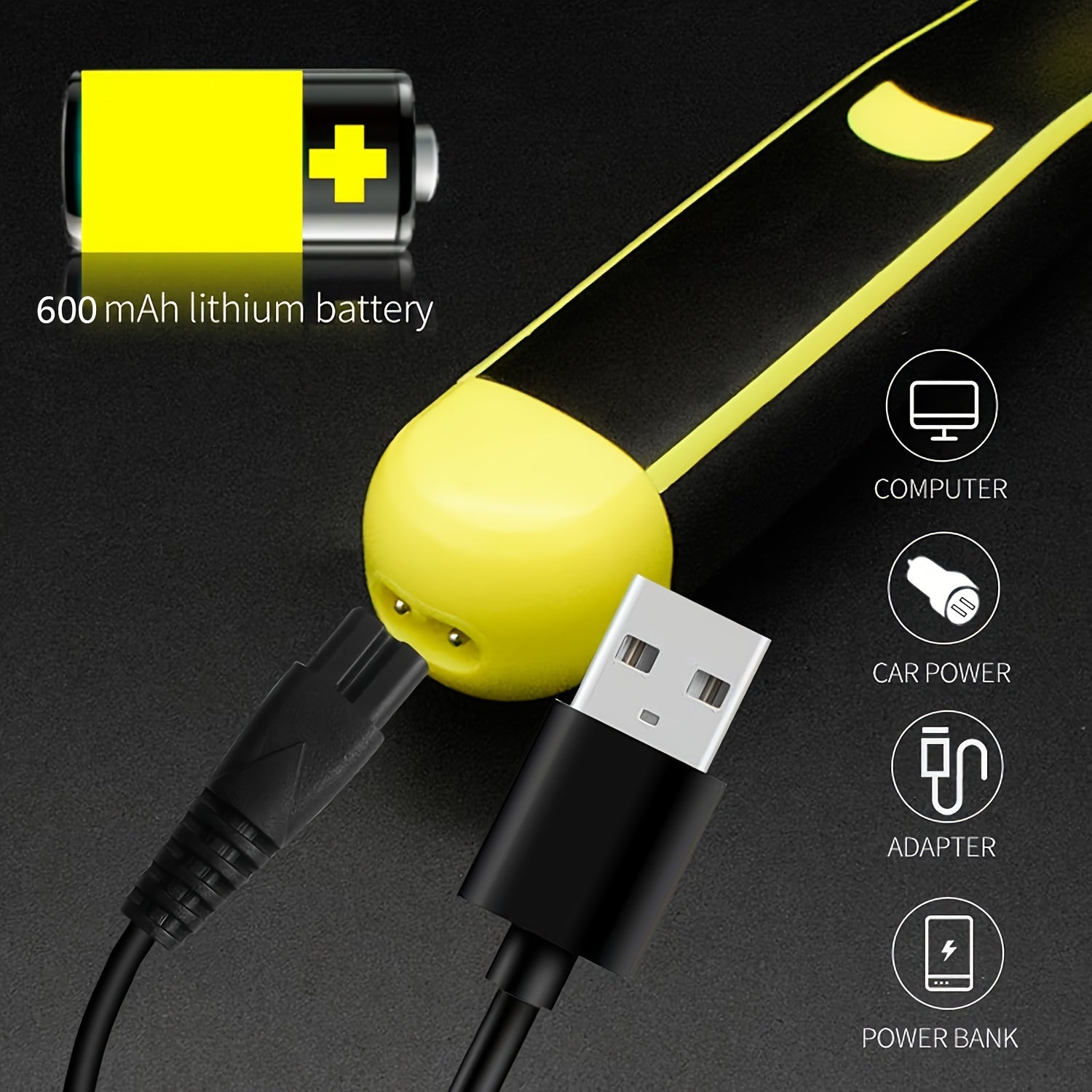 Portable Electric Shaver for Men & Women USB Rechargeable Wet Dry Use 600mAh Battery