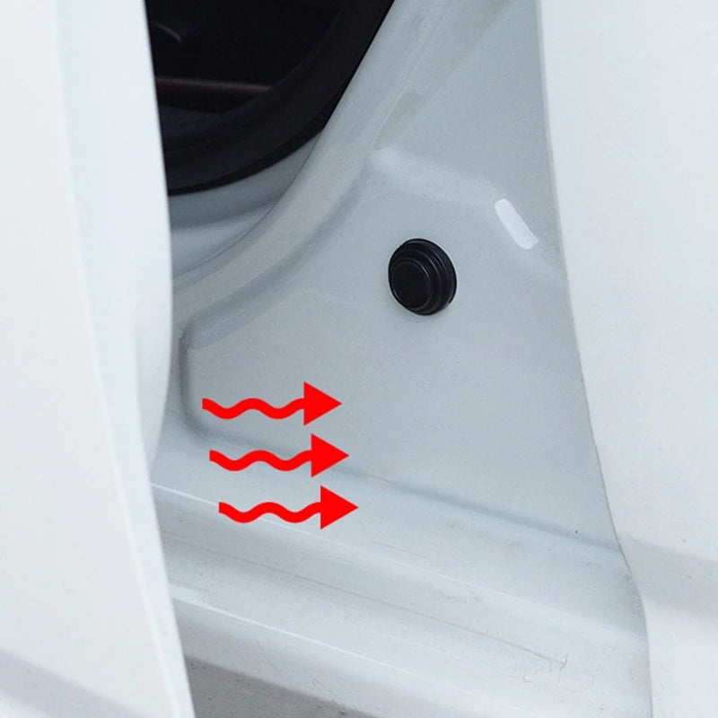 10pcs Car Door Silicone Pads Shock Absorbing Soundproofing Anti-Collision Cushions