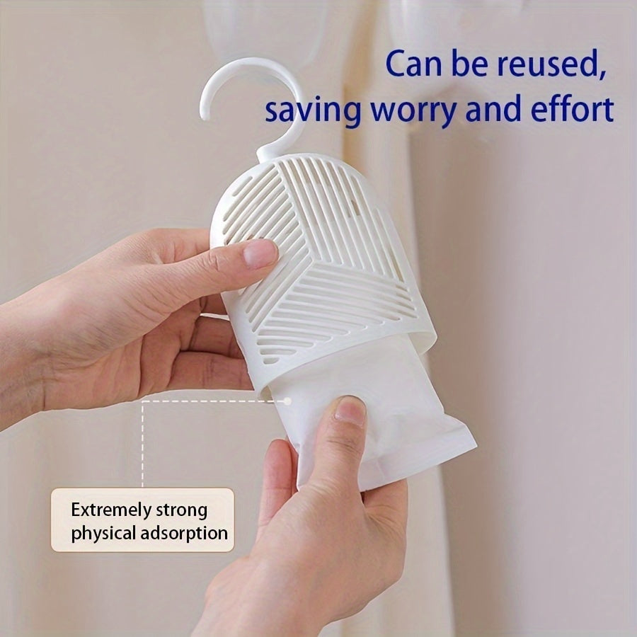 Reusable ABS Plastic Hangable Dehumidifier for Closet Moisture Control