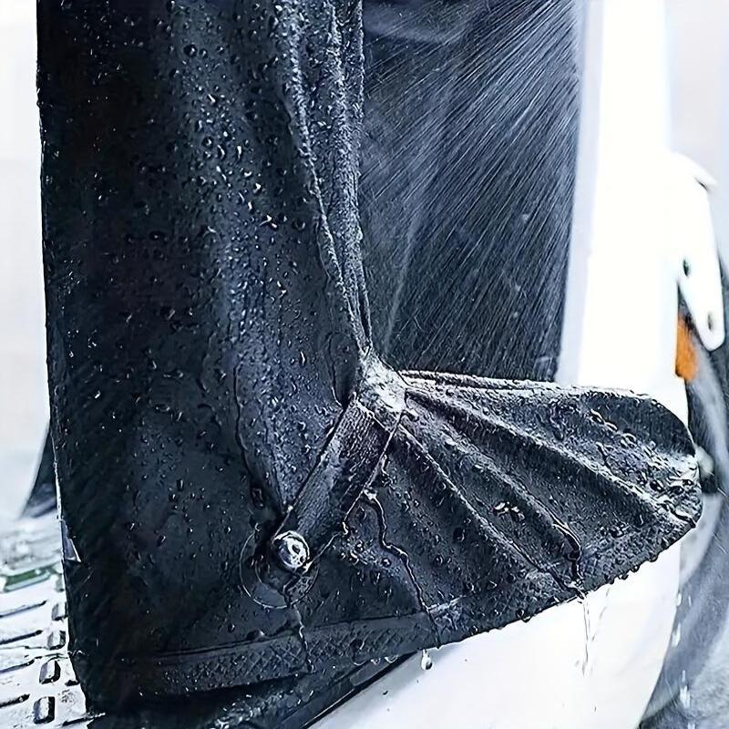 Unisex Waterproof Rubber High-Top Shoe Covers Durable and Practical