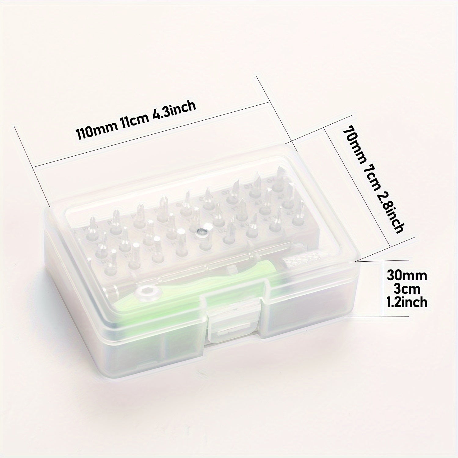 32-in-1 Screwdriver Set with 30 Chrome Vanadium Steel Bits and Ergonomic Handle