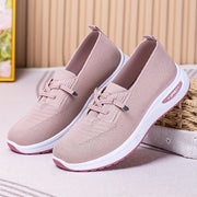 Women's Casual Slip-On Sneakers with Round Toe and Lightweight Fabric