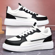 Women's Low-Top Geometric Pattern Sneakers Breathable Fabric Insole EVA Outsole