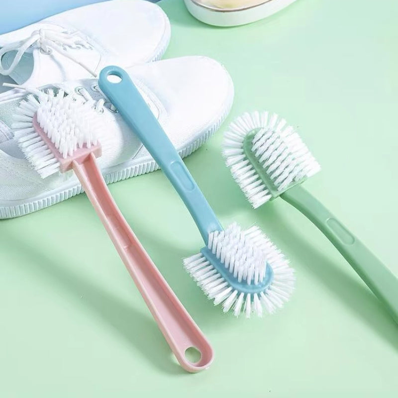 Ko'p funksiyali 5 tomonli plastik kir yuvish cho'tkasi - uzoq tutqichi bilan - poyabzal, kiyim, hojatxonalar va ochiq joylarda foydalanish uchun mustahkam qo'lda tozalash vositasi - elektr energiyasi talab qilinmaydi