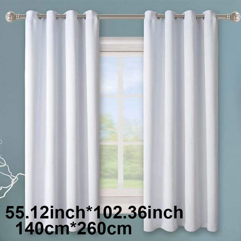 Blackout Curtain 1 Panel Solid Black Insulated Room Darkening for Bedroom Living Room