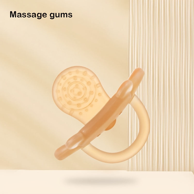 Набор успокаивающих предметов из пищевого силикона для детей - подходит для дневного и ночного использования, комплектуется пылезащитным чехлом и противоударной цепочкой, в цвете хаки.