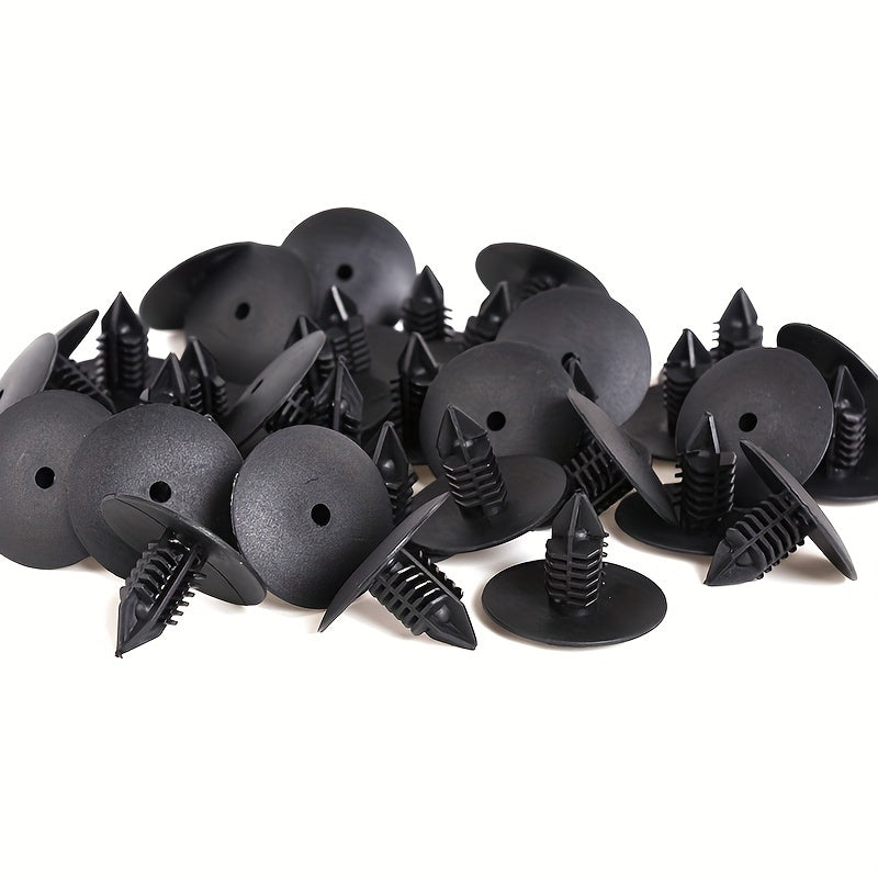 10pcs Black Plastic Auto Fastener Clips for Interior Door Trim Wheel Arch