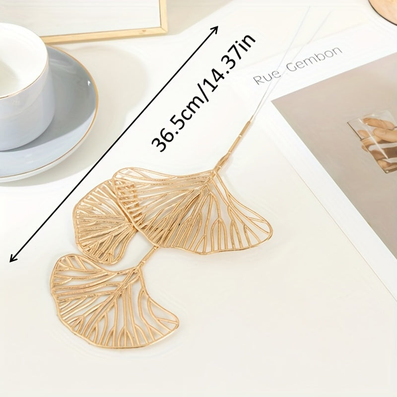 5/10pcs Artificial Ginkgo Biloba Leaf Decor for Flower Arrangements Weddings Parties Home