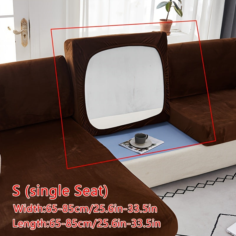 Velvet divan qoplamasi qishki iliqlik va barcha mavsumlar uchun to'liq qoplama ta'minlaydi. Cho'ziluvchan, changdan himoyalangan va elastik mato bilan tozalash oson. Orqa tayanch va yostiq qoplamasi uchun sirpanmas xususiyatlarni o'z ichiga oladi.