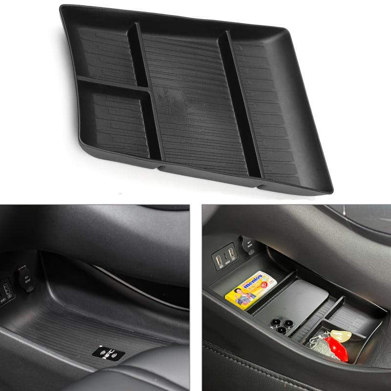 Car Interior Organizer Black Multi-Compartment Storage Box for E2 2023