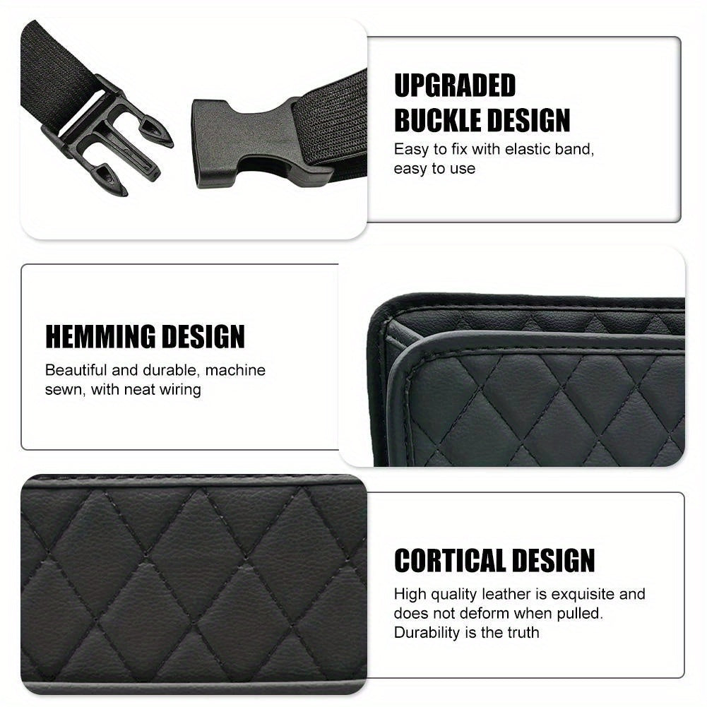 Multifunctional Car Backseat Organizer with Water Cup Holder and Tissue Storage