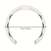Universal Carbon Fiber Steering Wheel Cover with Red Accents Non-Slip Durable