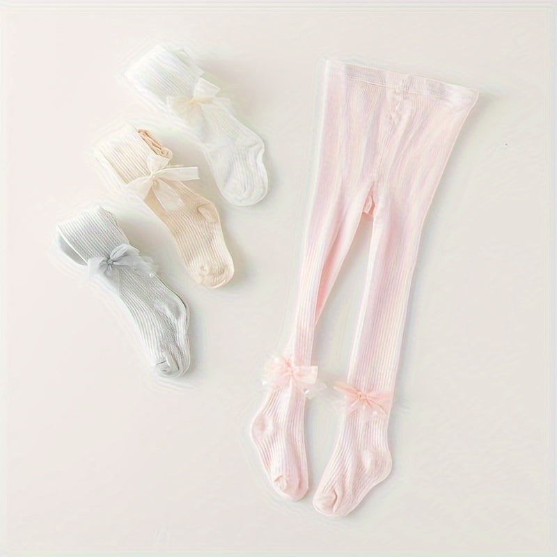 Girls' Summer Mesh Thin Tights Set of 1/2/3 for Little Girls Cotton Comfortable Outdoor