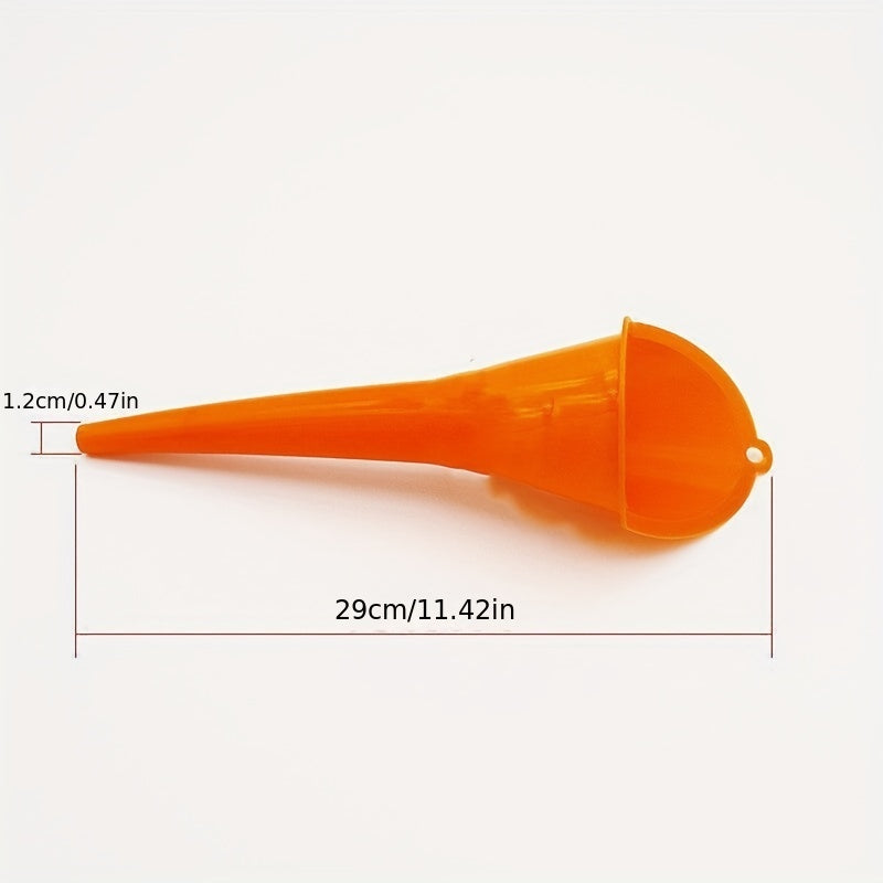 Mototsikl avtomobili uchun uzun og'izli funnel, plastmassa yonilg'i quyish uchun nozoli, suyuqlikning chiqib ketishini oldini oluvchi