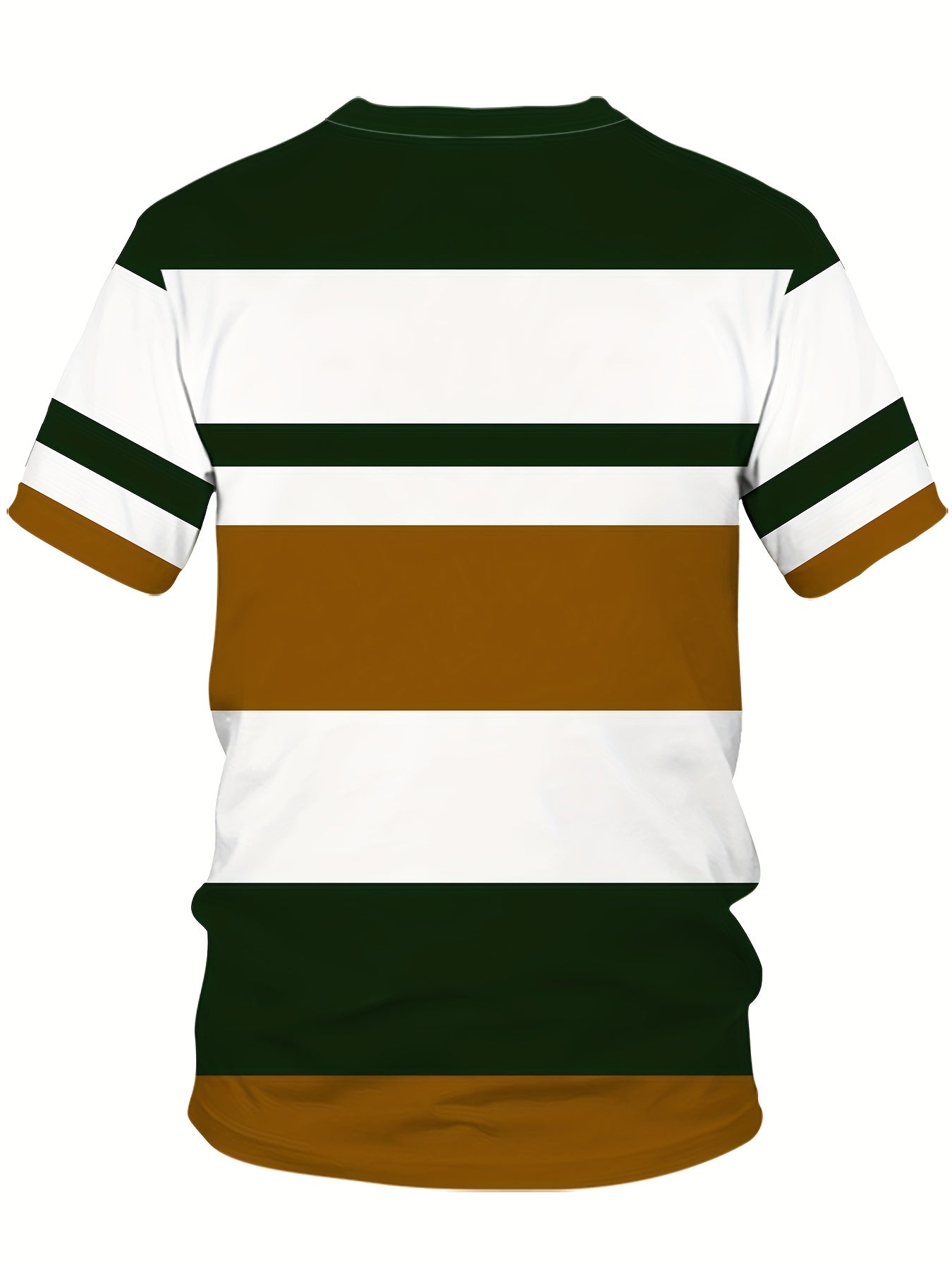 Мужская футболка с 3D полосатым принтом, короткий рукав, круглый вырез, большой размер, полиэстеровая смесь